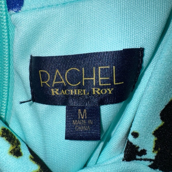 Turquoise Crossover Slit Back Sleeveless Midi Dress - Picture 3 of 7